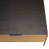 CHARLIE Brown and Black Coffee Table with 2 Drawers and 1 Compartment