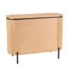 Commode CHARLIE marron 3 tiroirs rétro