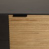 CHARLIE Brown and Black Sideboard with 3 Drawers and 2 Doors