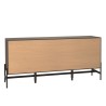 CHARLIE Brown and Black Sideboard with 3 Drawers and 2 Doors