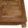 Table opium SIXTINE en teck recyclé 120x120cm
