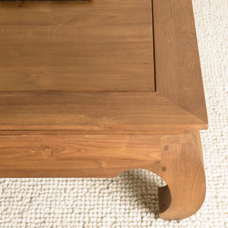 SIXTINE Opium Table 120x120cm - Solid Recycled Teak Wood
