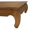 Table opium SIXTINE en bois de teck recyclé 120x120cm