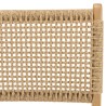 Lot 2 chaises jardin Valeria teck naturel rotin beige
