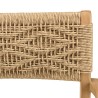 VALERIA - Set of 2 Teak Garden Armchairs in Synthetic Rattan | Diamond Pattern