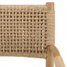 Lot 2 fauteuils jardin Valeria teck rotin beige