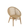 VALERIA Set of 2 Rounded Garden Armchairs