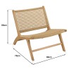 Lot de 2 fauteuils lounge de jardin VALERIA