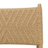 Lot 2 fauteuils lounge jardin teck rotin synthétique