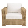 Valeria 6-Seater Garden Furniture Set - Beige Synthetic Rattan