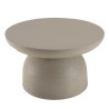 Table basse ronde HECTOR 70x70cm effet béton