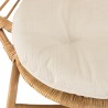 KALLY - Honey Brown Rattan Flower Armchair