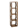 LORINE Brown Shelf Unit with 4 Compartments 40 cm - Mindi Wood