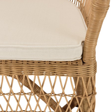 Fauteuil en rotin naturel KALLY - Confort et élégance