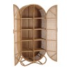 Armoire en rotin KALLY 2 portes cannage brun miel