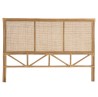 KALLY Rectangular Headboard 140/160cm 'Caning' Honey Brown Rattan