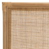 Tête de lit en rotin brun miel 160x110 cm - Style bohème chic
