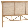 Tête de lit en rotin brun miel 160x110 cm - Style bohème chic