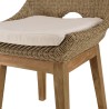 KALLY - Set of 2 Synthetic Rattan Garden Chairs with Cushions
