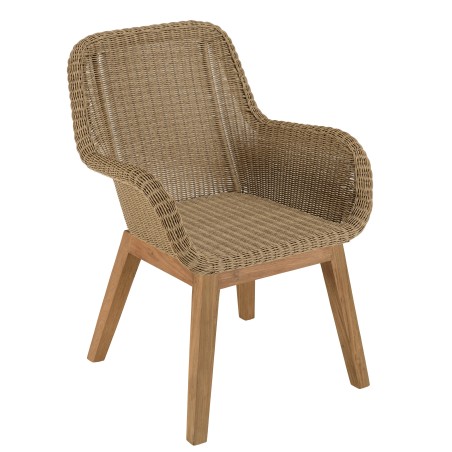 Lot 2 fauteuils jardin rotin synthétique KALLY