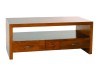 Meuble TV LORINE - Bois Mindi - 2 grands tiroirs