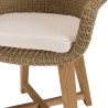 Lot 2 fauteuils jardin rotin synthétique et coussin