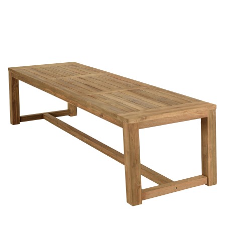 Table à manger jardin en teck recyclé 300x95cm