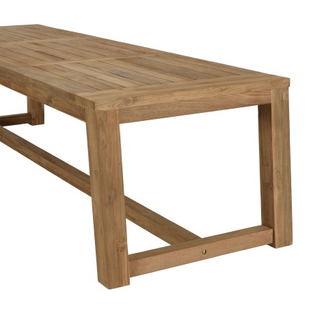 Table à manger jardin en teck recyclé 300x95cm