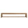 Banc de jardin en teck recyclé 270x35cm