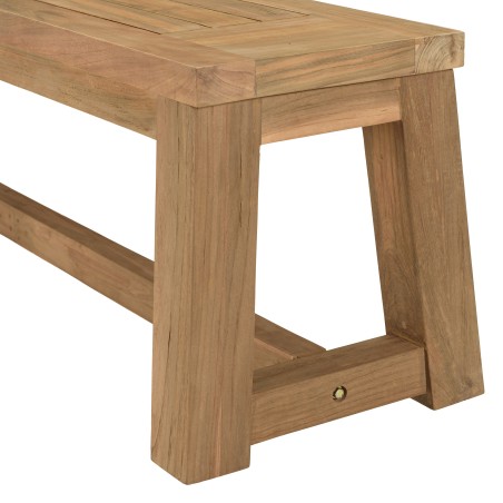 Banc de jardin en teck recyclé 270x35cm