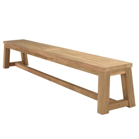 Banc de jardin en teck recyclé 270x35cm