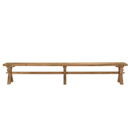 Banc de jardin en teck recyclé KALLY 270x35cm