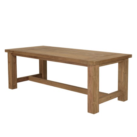 Table à manger de jardin KALLY 220x100cm teck recyclé