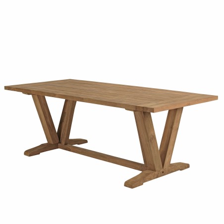 KALLY Garden Dining Table 220x100cm Recycled Teak