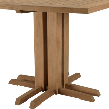KALLY Square Garden Dining Table 110x110cm Recycled Teak