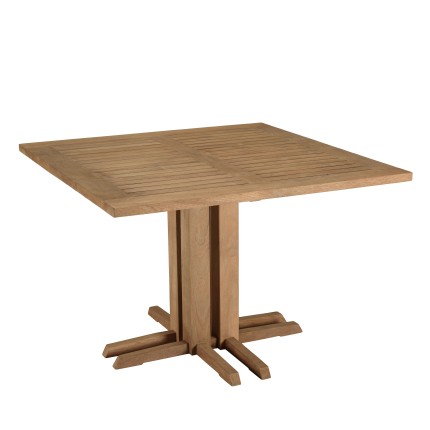 KALLY Square Garden Dining Table 110x110cm Recycled Teak