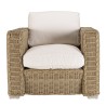 KALLY 5-Seater Garden Furniture Set - Taupe Synthetic Rattan