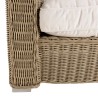 KALLY 5-Seater Garden Furniture Set - Taupe Synthetic Rattan