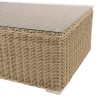 Salon de jardin 5 places en rotin synthétique taupe