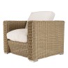 Salon de jardin 5 places en rotin synthétique taupe