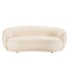 LEOPOLD - 3-seater Beanbag Sofa in Ecru Bouclé Fabric