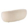 LEOPOLD - 3-seater Beanbag Sofa in Ecru Bouclé Fabric