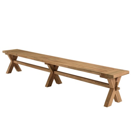 KALLY Garden Furniture Set - Recycled Teak Table & Benches