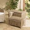 Set de 2 coffres de rangement KALLY en kubu naturel