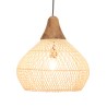 Suspension SIXTINE en rotin naturel 40x40cm