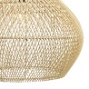 Suspension SIXTINE en rotin et teck 68x68cm