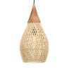 Suspension SIXTINE - Rotin naturel et teck 25x25cm
