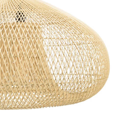 Suspension SIXTINE en rotin naturel et teck