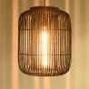 Suspension en rotin noir SIXTINE 35x35cm