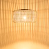 Suspension en rotin SIXTINE 76x76cm - Naturelle et teck